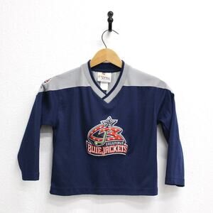 Vintage Kids Columbus Ohio Blue Jackets Hockey NHL Jersey Small